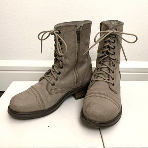 STEVE MADDEN Troopa lace-up boots 8 ½